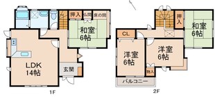 一戸建16015の物件間取画像